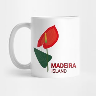 Madeira Island - Red Anthurium / Antúrio Vermelho Mug